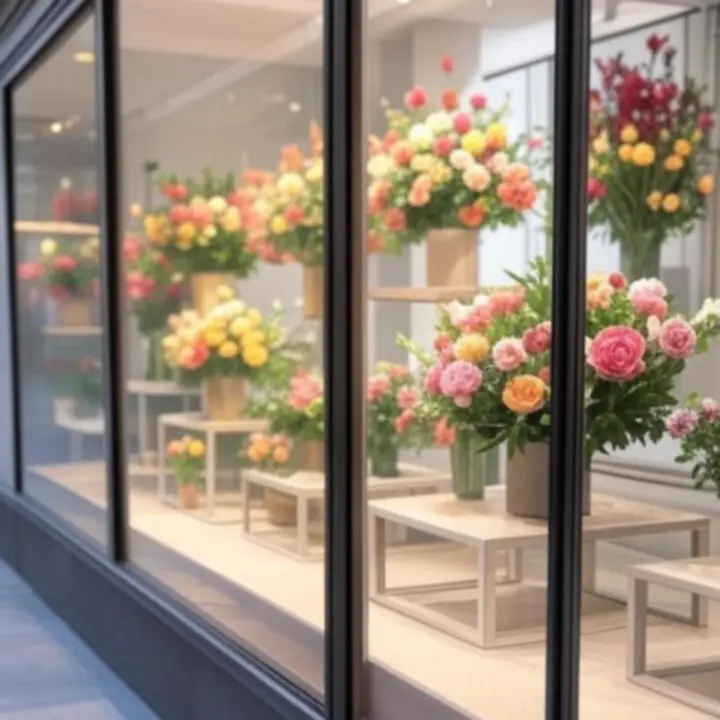 Modern budapesti virágbolt elegáns, friss csokrokkal