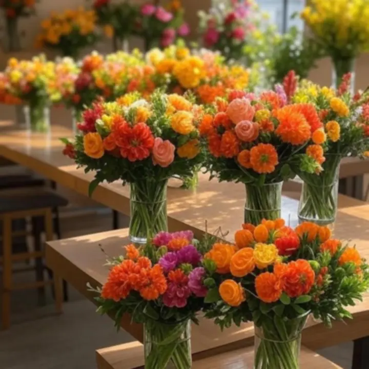 Szezonális virágcsokrok válogatása a Fresh Petal Store kínálatából